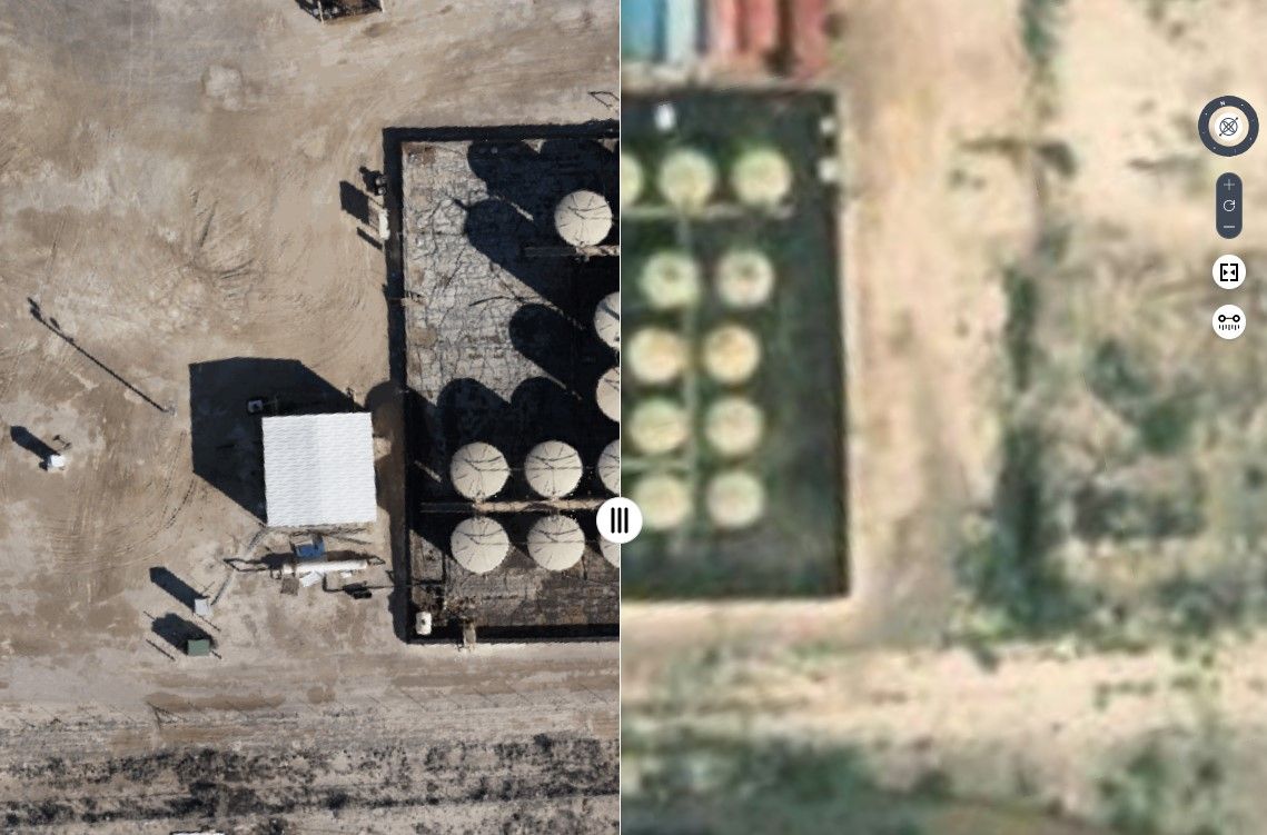 Data processing orthomosaic accuracy example
